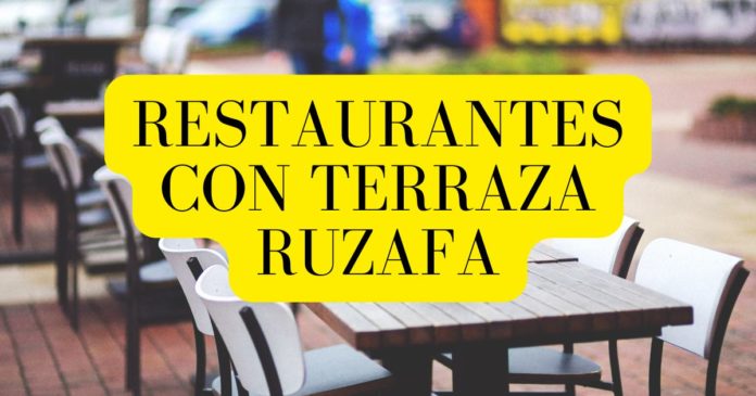 Terraza en un restaurante de Ruzafa Valencia