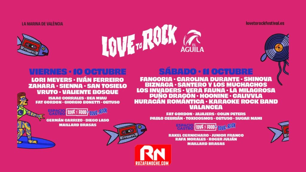Love to Rock 2025_ Festival de Música e Indie Gastronómico (fechas octubre)