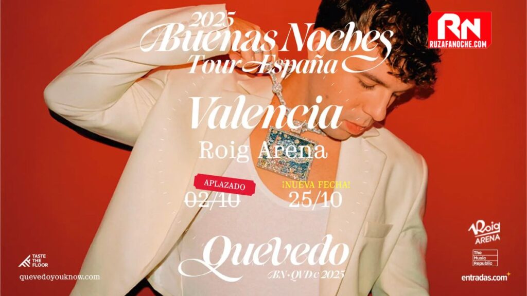 Quevedo - Buenas Noches Tour (25 octubre, Roig Arena)