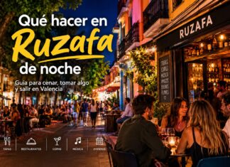 Qué hacer en Ruzafa de noche: guía para salir en Valencia ¿Qué hacer en Ruzafa de noche? Descubre planes para cenar, tapear, tomar copas, disfrutar de música y salir por uno de los barrios más animados de Valencia.